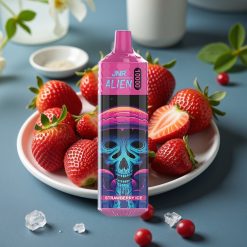 JNR Alien 10000 Puffs Disposable Vape Aardbei Ijs – 850mAh, 20ml, Type-C, RGB
