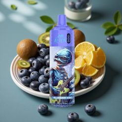 JNR Alien 10000 Puffs Disposable Vape Blauwe Bes Kiwi 850mAh Type-C RGB