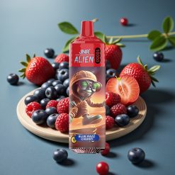 JNR Alien 10000 Puffs Disposable Vape Blauwe Framboos Kers - 850mAh, Type-C, RGB LED