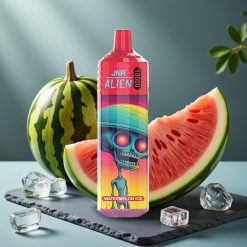 JNR Alien 10000 Puffs Disposable Vape Watermeloen IJs - 850mAh, Mesh Coil 1.2 Ohm, 20ml, Type-C, RGB LED