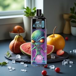 JNR Alien 10000 Puffs Disposable Vape Zwart IJs – 850mAh, 20ml, Type-C, RGB