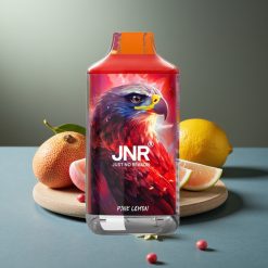 JNR Falcon 16000 Puffs Disposable Vape Roze Citroen met 850 mAh, 22ml, Dual Mesh Coil, Type C & Lightning, Smart LED Display, 0%/2% Nicotine