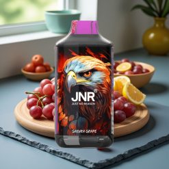 JNR Falcon 16000 Puffs Disposable Vape Sakura Druif - 850mAh, 22ml, Dual Mesh Coil, Type C/Lightning, Smart LED, 0%/2% Nicotine