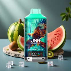 JNR Falcon X 18000 Puffs Disposable Vape Kiwi Watermeloen IJs – 750mAh, 24ml, Dual Mesh Coil, Digitaal Display, Type-C