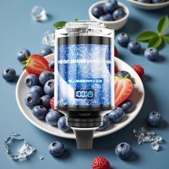 JNR Mega Shisha Hookah 100K Desktop Compatibel Blauwe Bes IJs 60ml 2200mAh