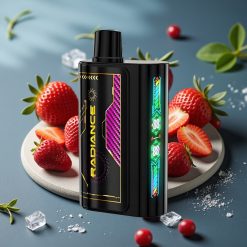 JNR Radiance 31000 Puffs Disposable Vape AARDBEI IJS met 28ml E-liquid, Dual Mesh Coil, 950 mAh Battery