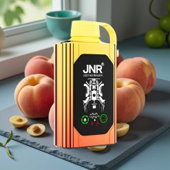 JNR Shisha Hookah Box 20500 Puffs Disposable Vape Sappige Perziken – HD Display, 1000mAh, 25ml, Dual Mesh Coil, Type-C