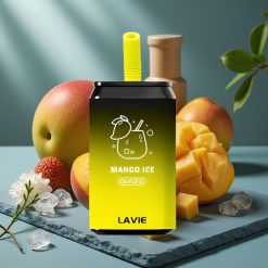 LAVIE Aurora 11000 Puffs Disposable Vape Mango IJs 0.095 kg 3.5 × 3.5 × 9 cm 0%, 2%, 5%