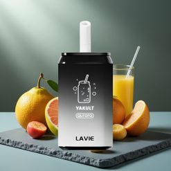 LAVIE Aurora 11000 Puffs Wegwerp Vape Yakult 0.095 kg 3.5 × 3.5 × 9 cm 0%, 2%, 5% – Type C Oplaadbaar