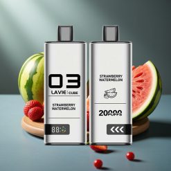 Lavie Cube 20000 Puffs Wegwerp Vape Aardbei Watermeloen – 28ML, Type C, 600mAh