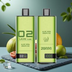 Lavie Cube 20000 Puffs Wegwerp Vape Aloë Vera Druiven IJs - 28ML, 2%/5% Nicotine, Type C