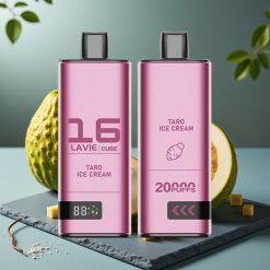 Lavie Cube 20000 Puffs Wegwerp Vape Taro IJs met 28ML vloeistof en 600mAh batterij